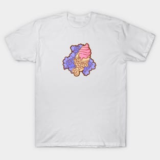 Taiyaki Ice Cream with Peonies T-Shirt